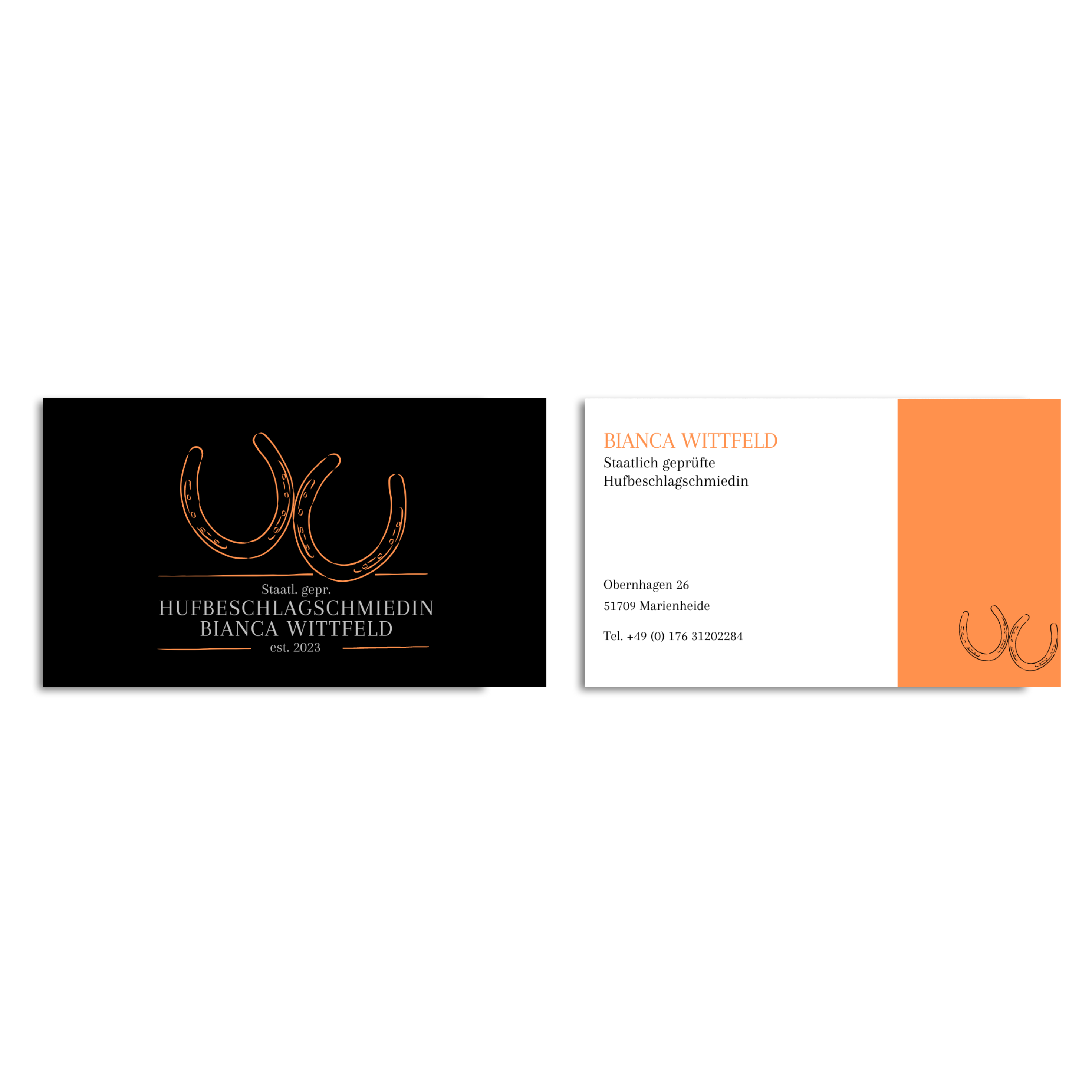 Corporate Design Hufschmiedin Bianca Wittfeld