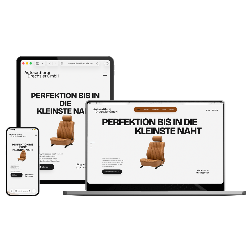 Website Autosattlerei Drechsler